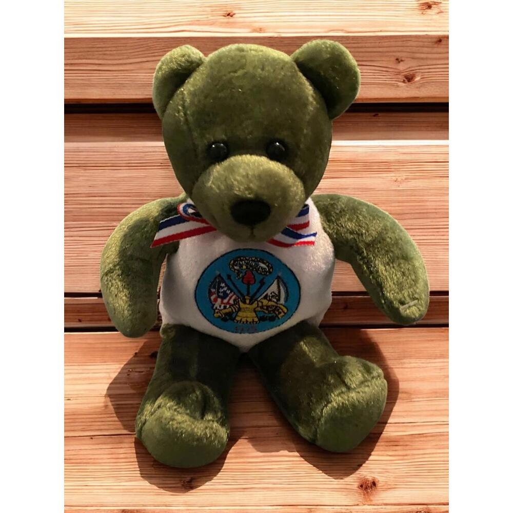 Military Bears Plush Toy - Commemorative  Green Teddy Bear Army USA